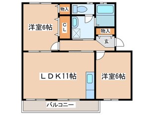 町田コープタウン１１号棟の物件間取画像